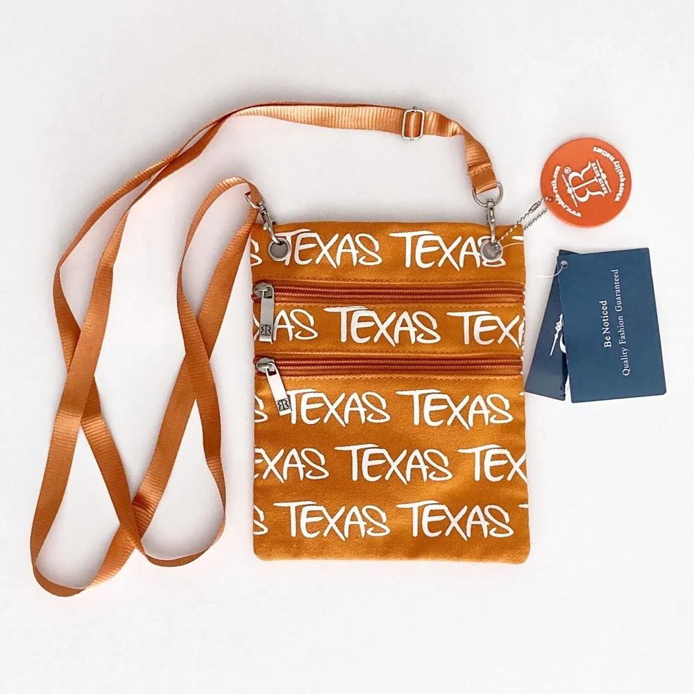 ROBIN RUTH Original TEXAS Crossbody Purse Shoulder Bag Passport Pouch‎ slim NWT
